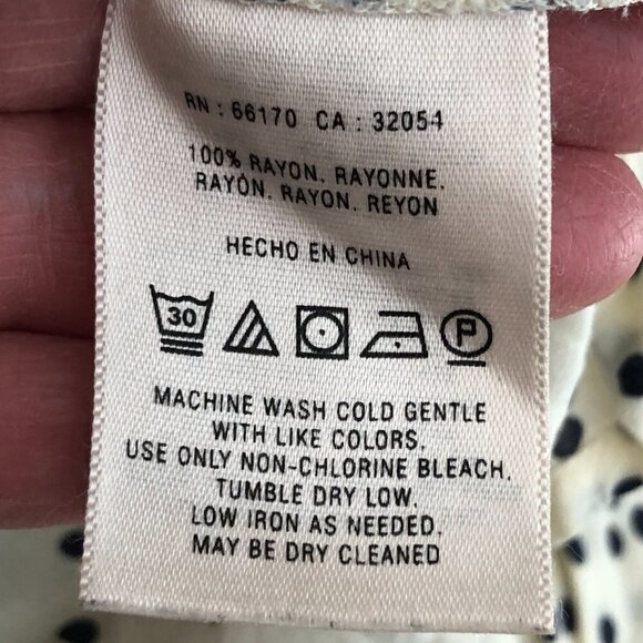 Anthropologie HD IN PARIS Tunic Dress size 0 - Blue White Pockets Whimsicore - Picture 10 of 10